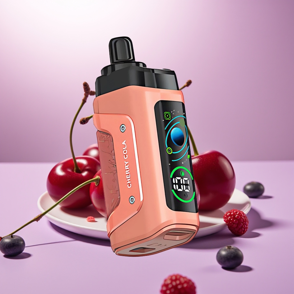 Razz Bar 45000 Puffs Vape Desechable Cereza Cola con Bobina Mesh 1.0 Ohm y Batería 650 mAh Recargable
