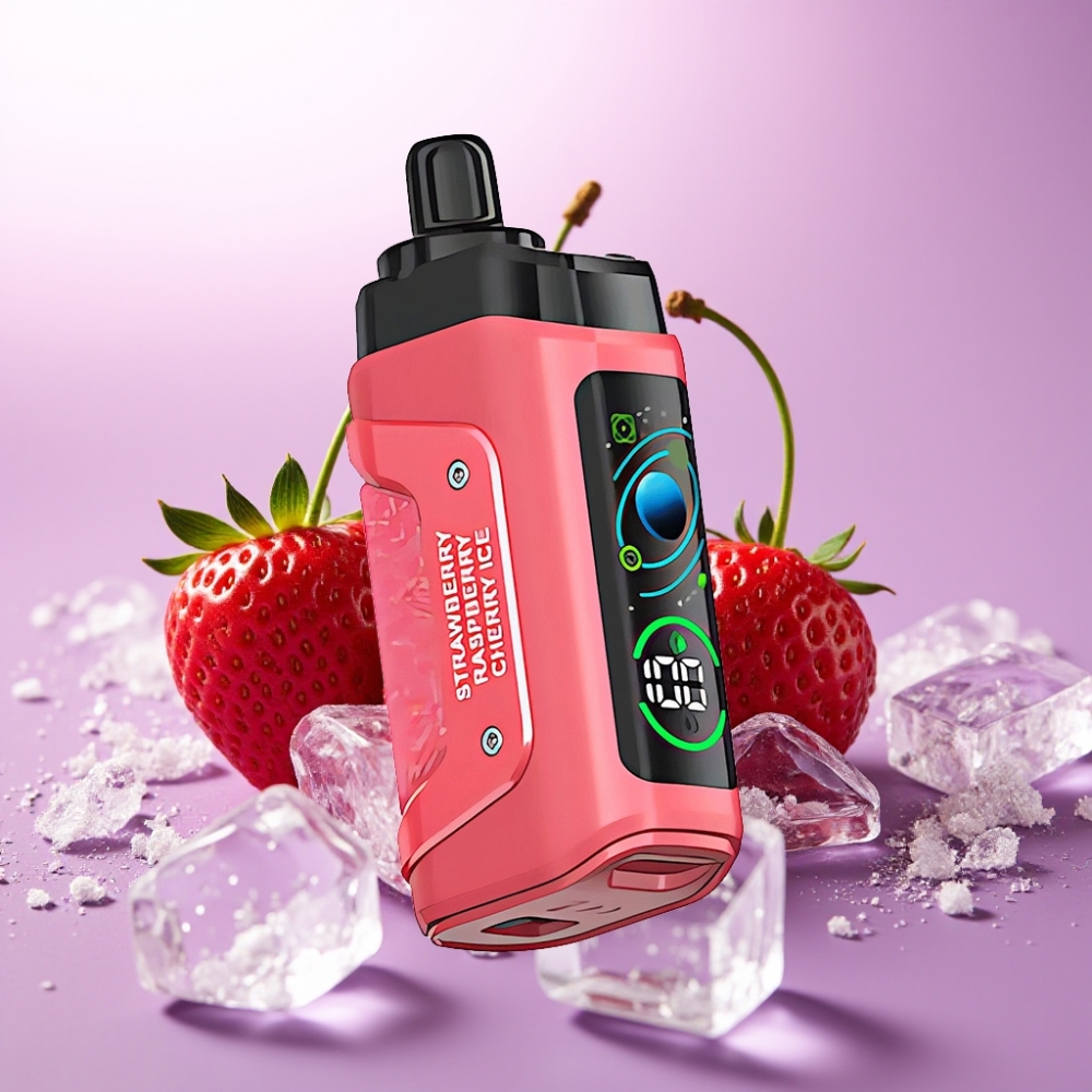 Razz Bar 45000 Puffs Vape Desechable Fresa Cereza Hielo con Bobina Mesh 1.0 Ohm y Batería 650 mAh